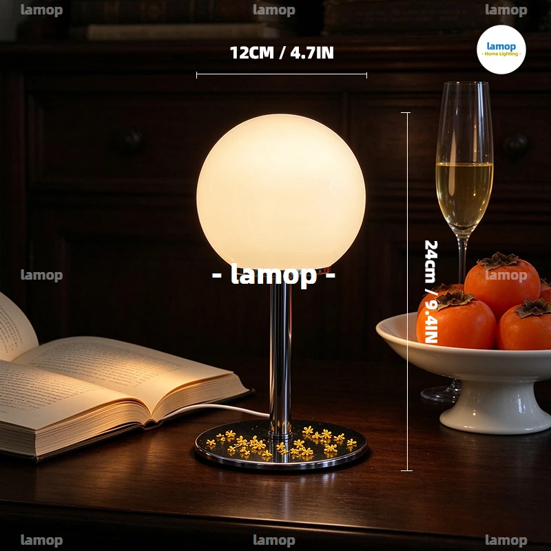 Lollipop Table Lamp Ins-style Girly Bedroom Decor Bauhaus Postmodern Minimalist Mid-century Ambient Bedside Lamp