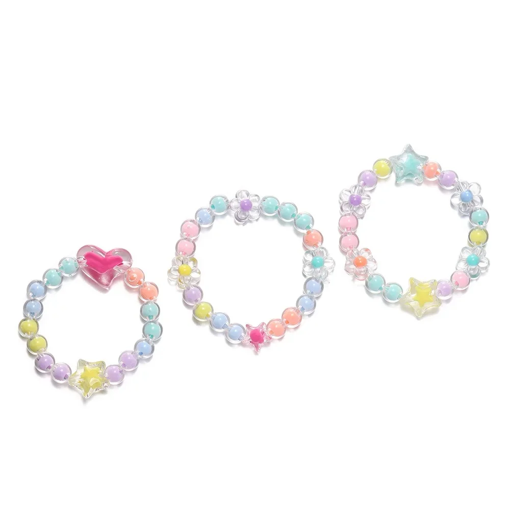 Box Herz Acrylperlen Blumen Runde Spacer Lose Perlen Sets für Armband Halskette Schmuckherstellung Zubehör – Detail 5