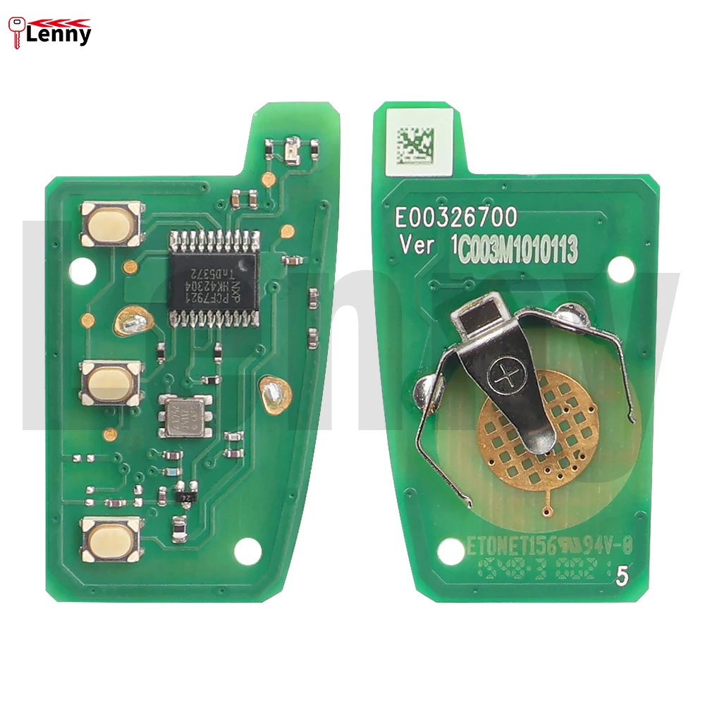 Lenny 3 Button Flip Remote Car Key  Fob 433MHz Complete Key With PCB Board For Besturn X80 Auto Remote Control Key