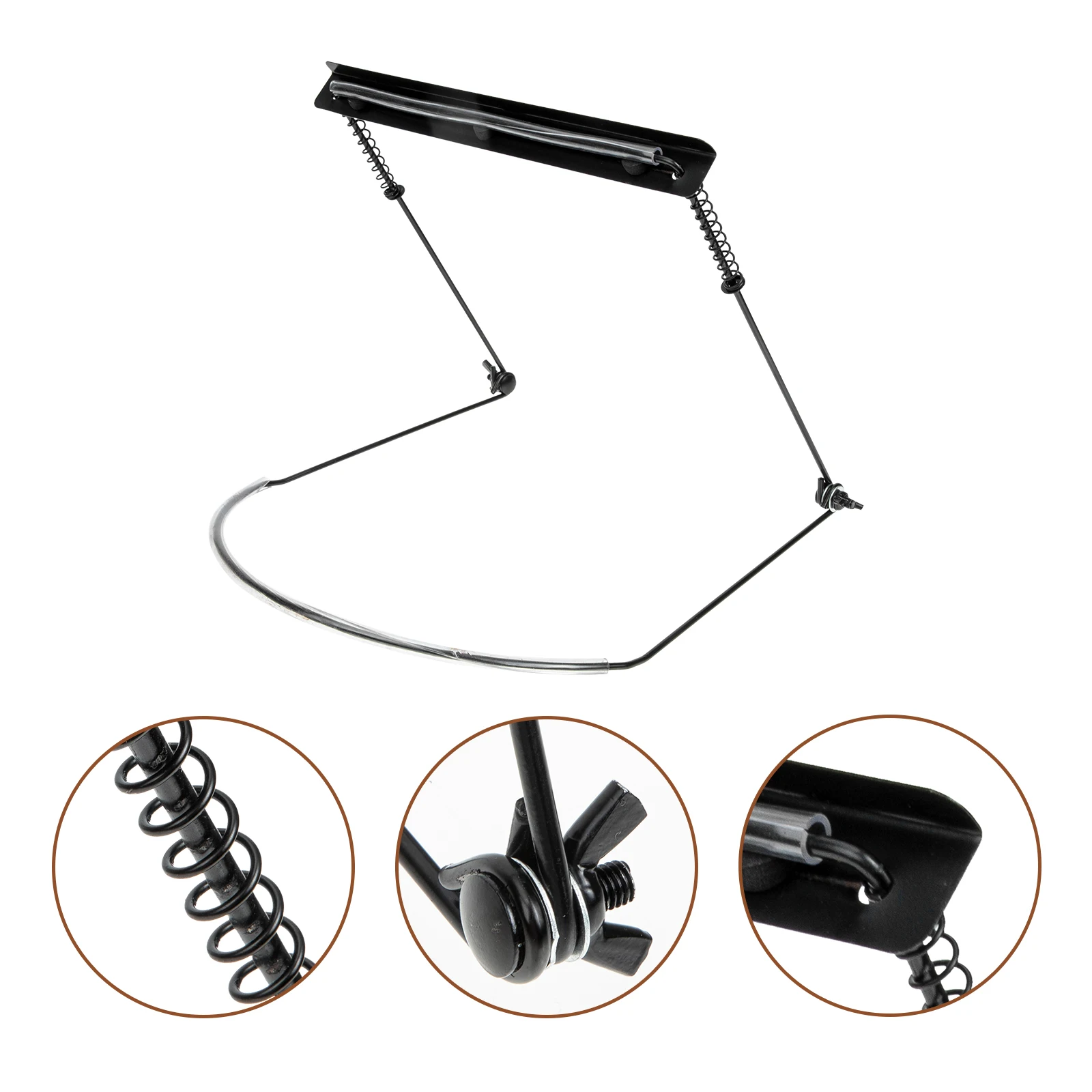

Harmonica Stand Holder Neck Rack for 10 16 24 Holes Harmonica Adjustable Zinc Alloy Portable Musical Instrument Accessory