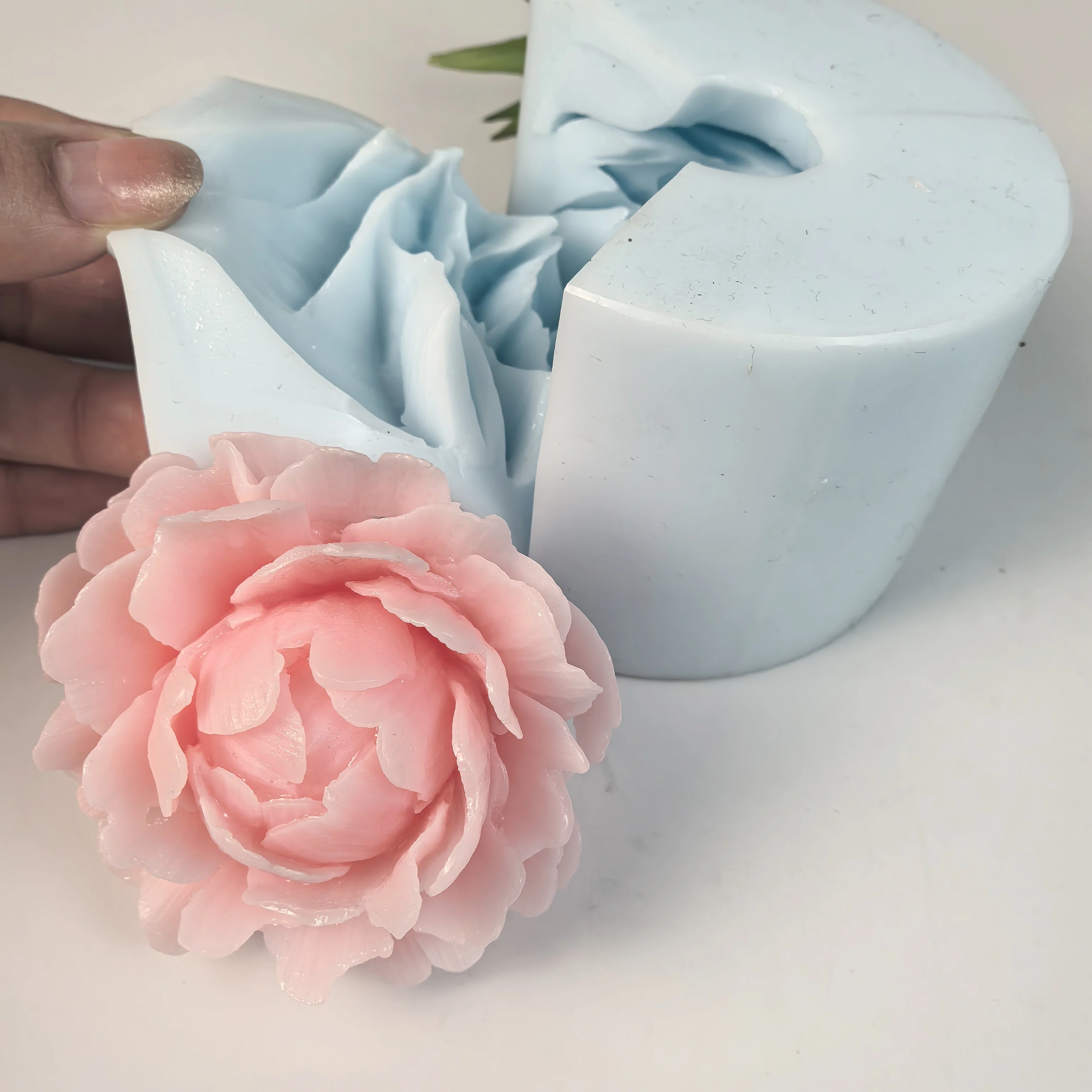 3D Flower Moulds Rose Poney Rosebud Flowers Soap Molds Silicone Candle Mold Wedding Birthday Valentine's Day Clay Resin HC0675