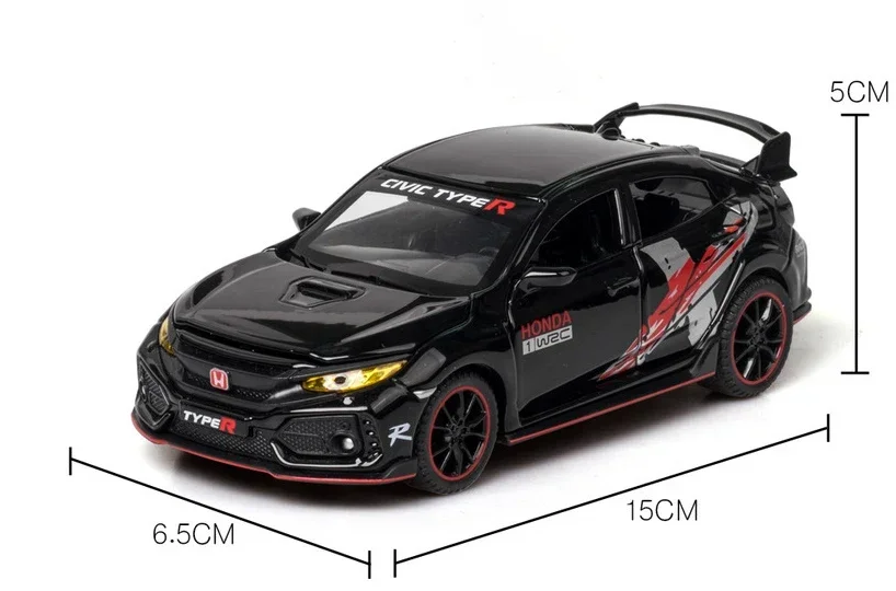 1:32 HONDA CIVIC TYPE-R Limited Edition Diecasts Toy Vehicles Metal Car Model Collection Car Toys For Children Gift A108