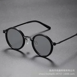 new fashion steampunk metal round sunglasses women men 2024 High quality trending product popular outdoor driving shades uv400