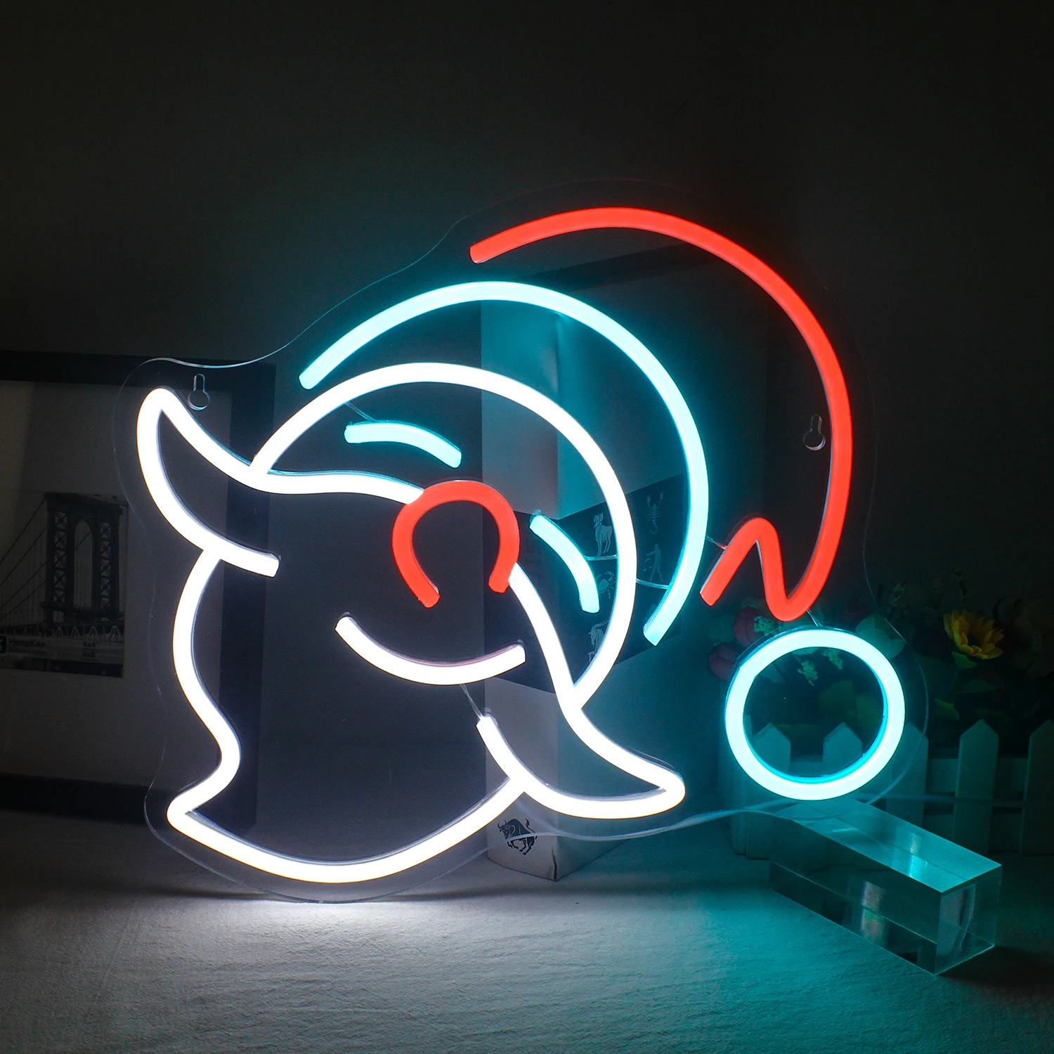 

Merry Christmas Neon Sign Santa Led Sign Neon Light Christmas Party Neon Sign for Wall Decor Bedroom Living Room USB Powered