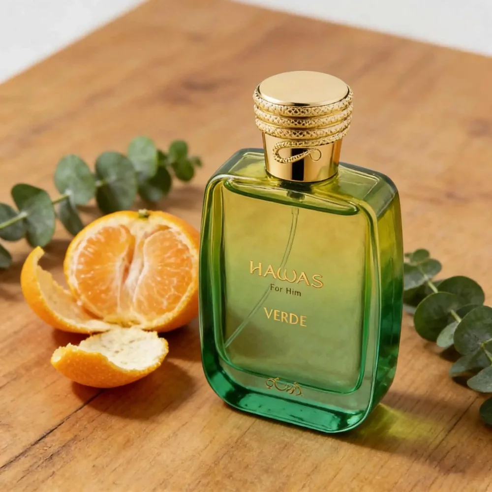 Rasasi Hawas Verde - Citrus, Fresh Spicy, Conifer, Eau De Parfum 3.4 oz for Men Long Lasting Spray view 2