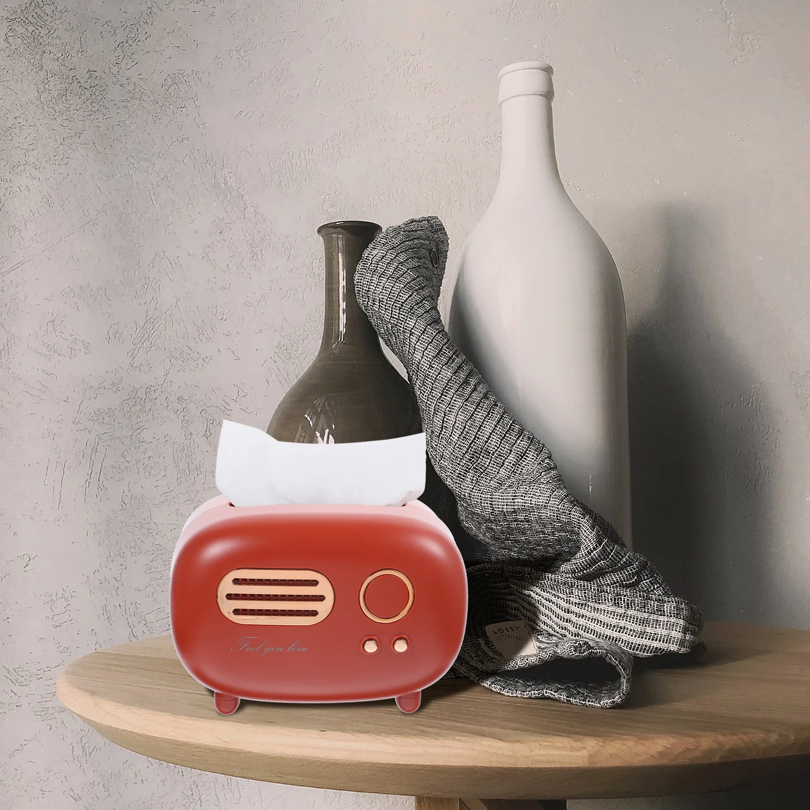

Napkin Holder Storage Box Decorative Paper Towel Dispenser Tissue Box Cover Multifunctional Kitchen Bathroom Office Car