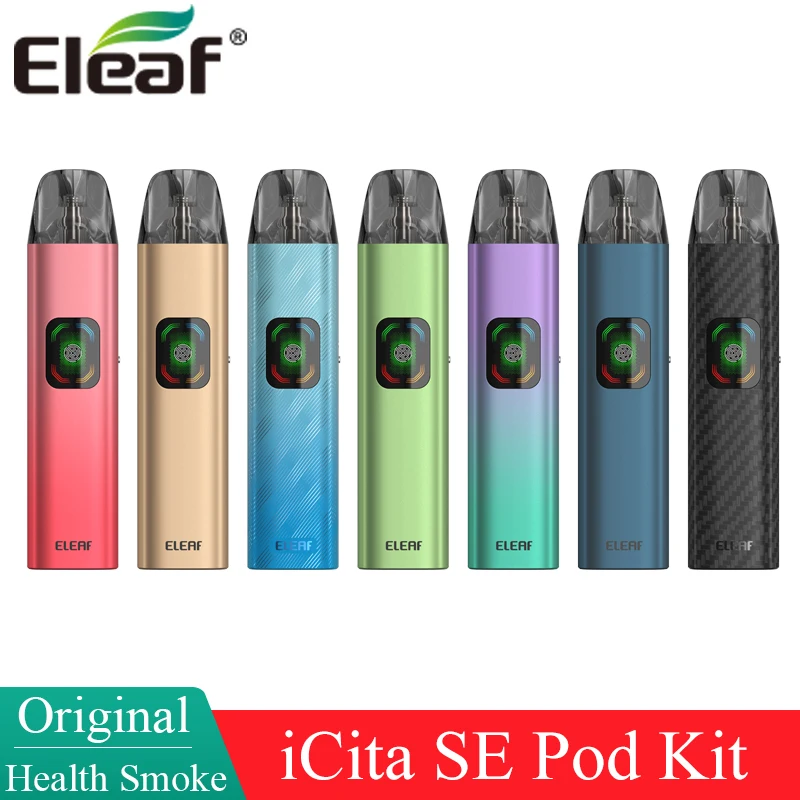 

Original Eleaf iCita SE Pod Kit with 0.6ohm iCita Pod Adjustable Airflow 1400mAh Battery 40W Vape 3ml Electronic Cigarette