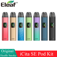 Original Eleaf iCita SE Pod Kit with 0.6ohm iCita Pod Adjustable Airflow 1400mAh Battery 40W Vape 3ml Electronic Cigarette