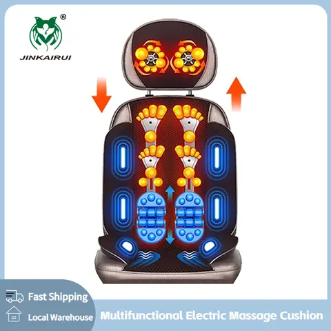 Vibrating Electric Neck and Back Massage Cushion jinkairui