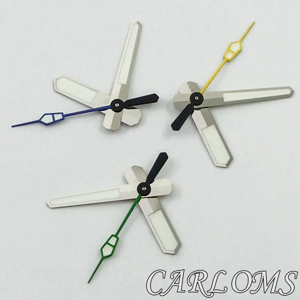 TOP NH34 NH35 NH36 7S26 7S36 4R35 4R36 Movements Silver Black Gold Yellow Orange Blue Red Rose Gold Green Watch Hands Luminous
