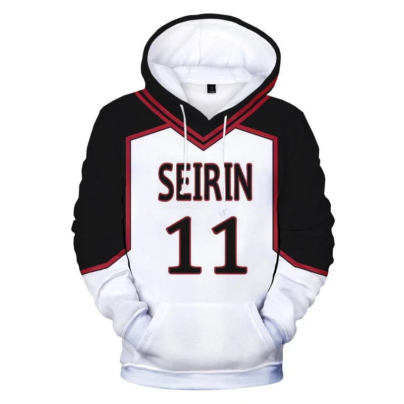 2024 Men women Clothing Kuroko's Basket Ball 3D Hoodies Kuroko No Basuke SEIRIN School Uniform Cosplay Costume Anime Sweatshrits