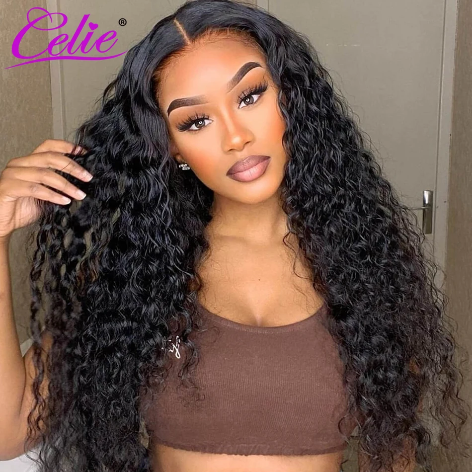 Celie 9×6 M-Cap Pre-bleached Knots Wear Go Glueless Wig Pre-everything Water Wave Wig Pre Cut HD Lace Remy Human Hair Wigs