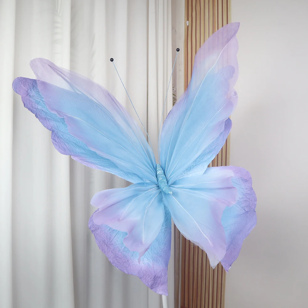 3D Handmade Paper Butterfly, Living Room Decor, Wedding Hotel Supplies, Photographic Props, Indoor and Outdoor Garden Decoration