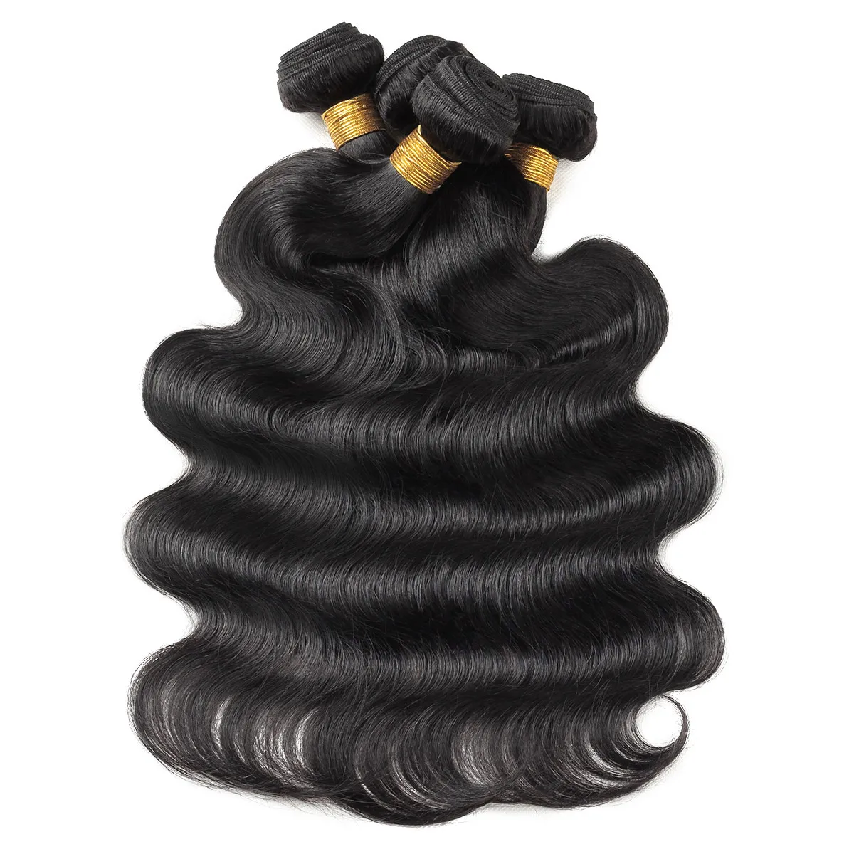 Queen Mary Body Wave Bundles With Closure Brazilian Hair Weave 3/4 Bundles With Closure Natural Human Hair Bundles With Closure - Image 2