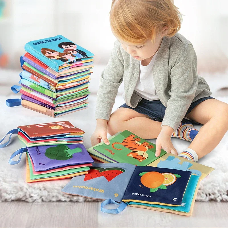 كتب قماشية ناعمة للأطفال، كتاب تعلم تطوير ذكاء الطفل مع ألعاب تعليمية لإدراك الصوت للطفل