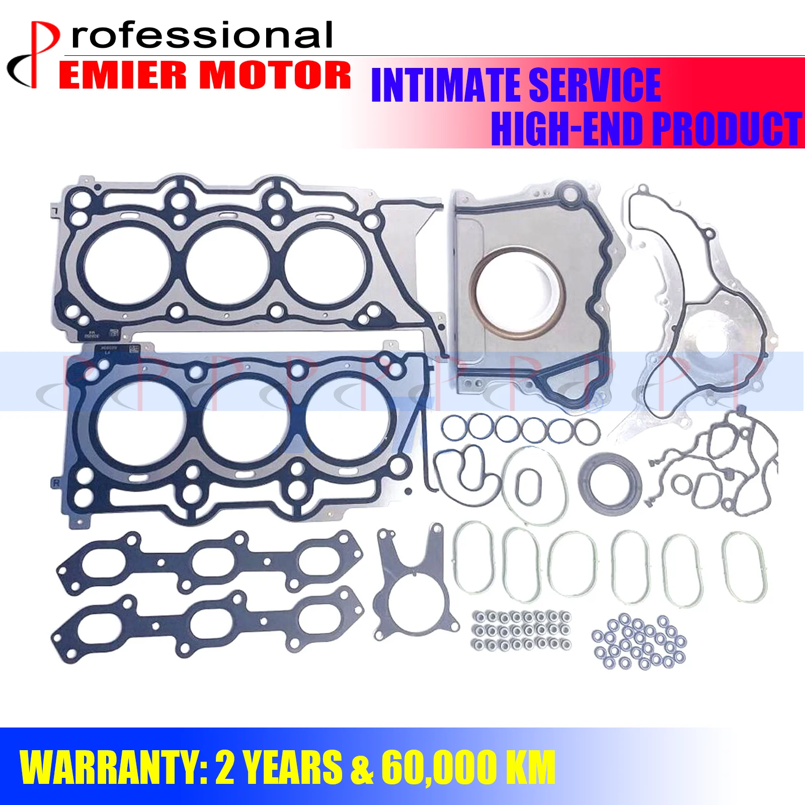 

Demier Auto Repair Kit Full Gasket Set for Maserati Ghibli 3.0L V6 M157 OE M000324016 M000302852