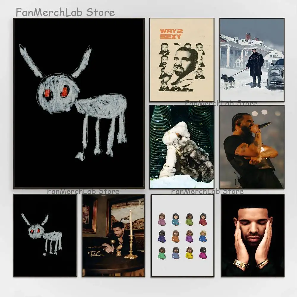 

Rapper D-Drake Poster Prints Wall Art Picture Painting Gift Living Room Restaurant Bar Large Dec Sticker
