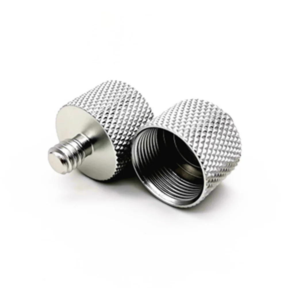 

3PCS 5/8 inch Female to 1/4 inch Male Threaded Screws Microphone Screw Adapter for Mic Microphone Stand Clamp (Silver)