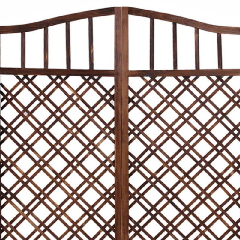 Outdoor anticorrosive garden patio decorative wooden door small fence fence grid door