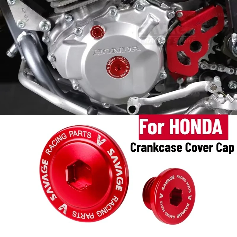 For HONDA XR 250 400 600 XR250R XR650R CRF250R CRF450R Motorcycle Cap Plug Engine Crankcase Cover Straight Screw CRF 150 230