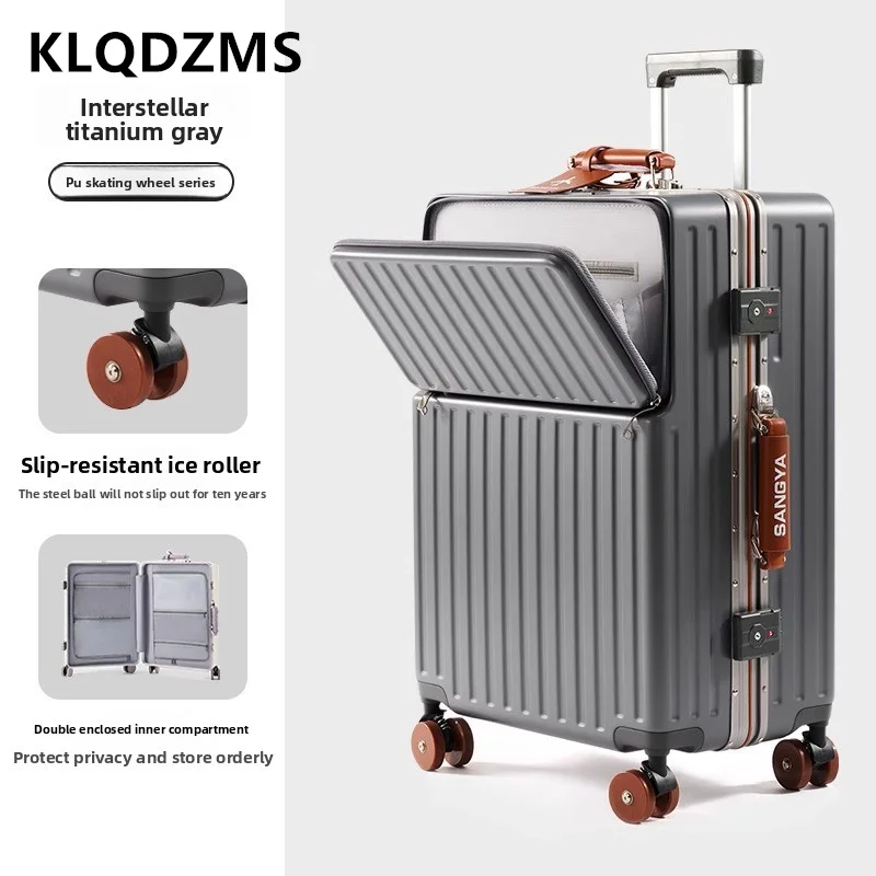 KLQDZMS Suitcase Front Opening Boarding Box Laptop Trolley Case 20