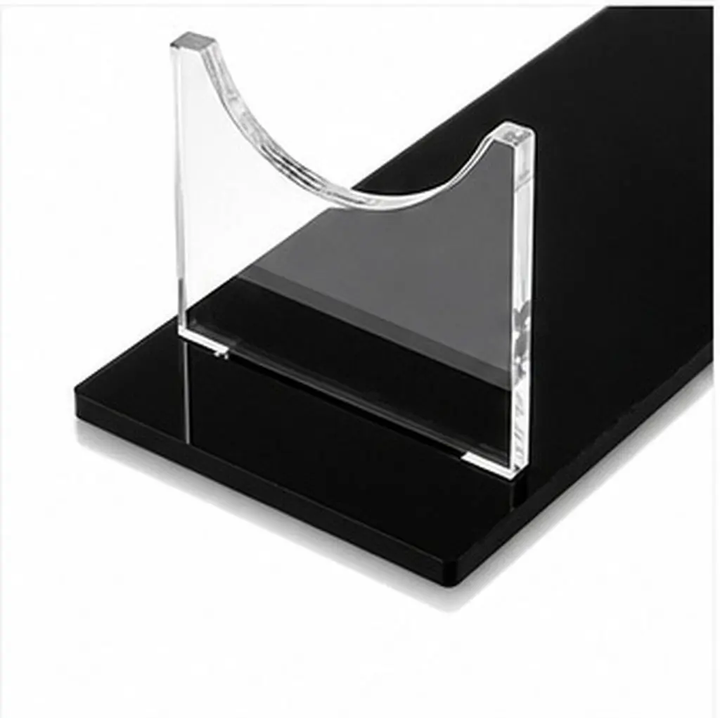 2Pcs Stand Acrylic Desktop Holder Anti Slip Display Rack Fixed Table Decoration for Wand Cosplay Props Display