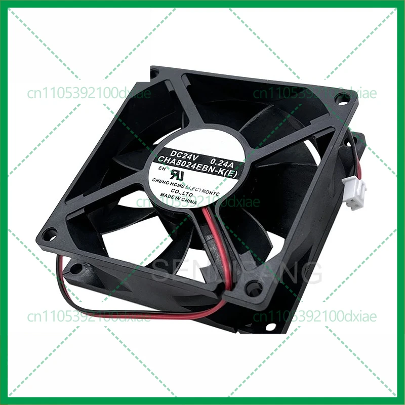 

2pcs New for CHA8024EBN-K (E) CHA8024FBN-K (E) 8025 24V 8cm 0.24A inverter cooling fan
