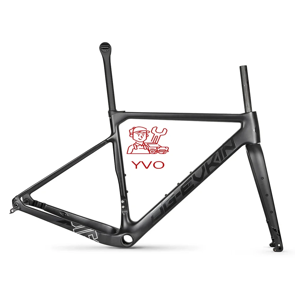 

OG-EVKIN EPS Carbon Gravel Frame 700*45C BB86 Disc Brake 27.5*1.9IN Carbon Bicycle Disc Frameset Road Bike Frame Cyclocross Bike