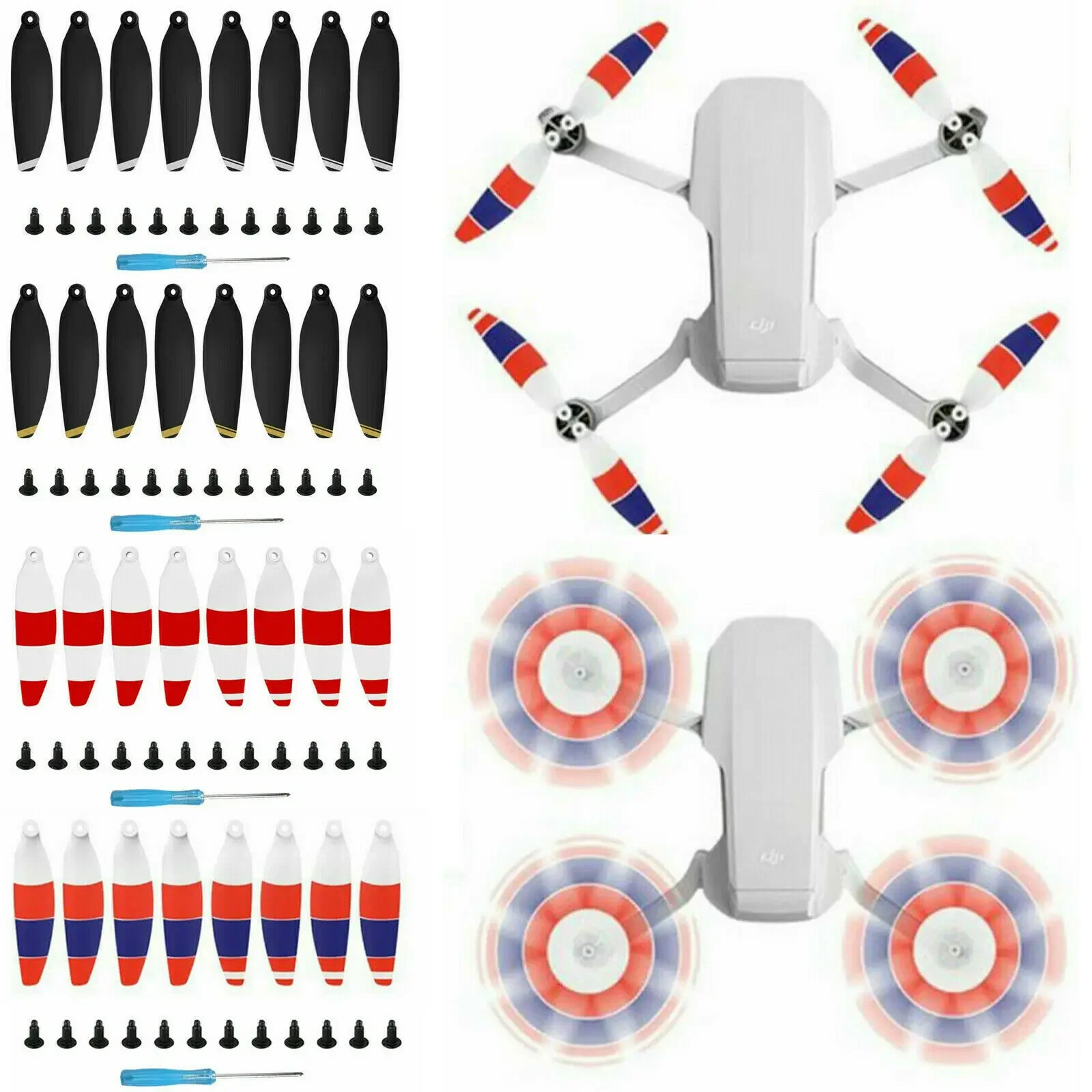 4 Pairs/8Pcs For DJI Mavic Mini Drone Propeller 8331 Low Noise Quick Release Props