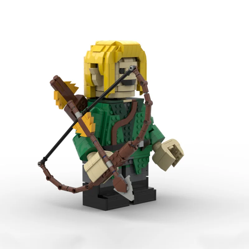924 PCS Brickheadz Style Elf Archer Themed Figurine MOC Customize Modular Building Block Creative Design DIY Holiday Toy Gifts
