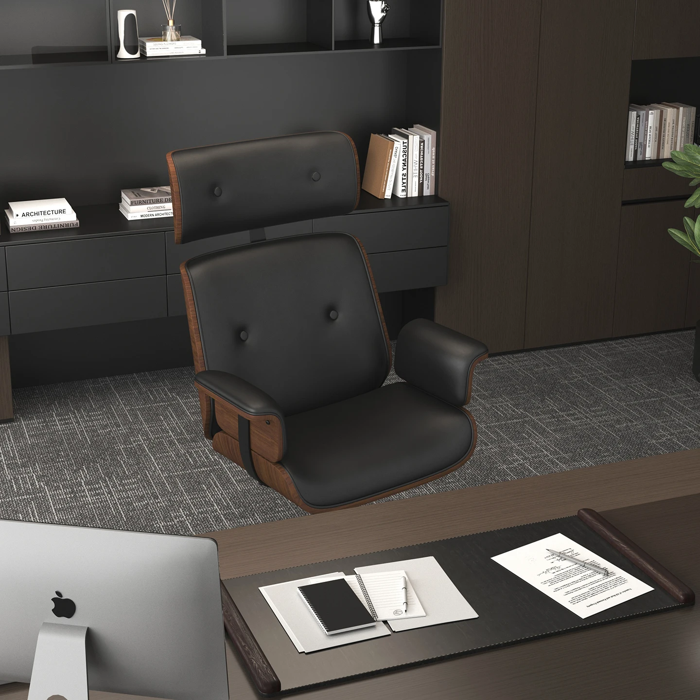 Computer Office Chair Modern Minimalist Boss Comfortable Family Business Stool 135 Degree Swivel Reclining Seating Furniture