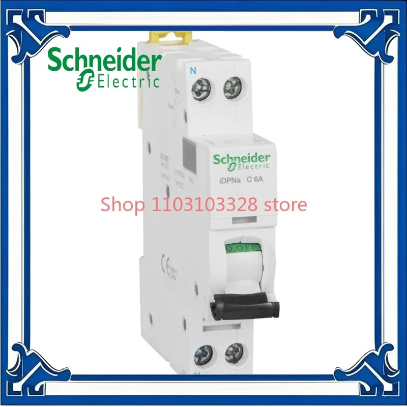 

Schneider iDPNa Miniature circuit breaker 1P+N A9P08606 A9P08610 A9P08616 A9P08620 A9P08625 A9P08632 A9P08640 4.5kA 230VAC
