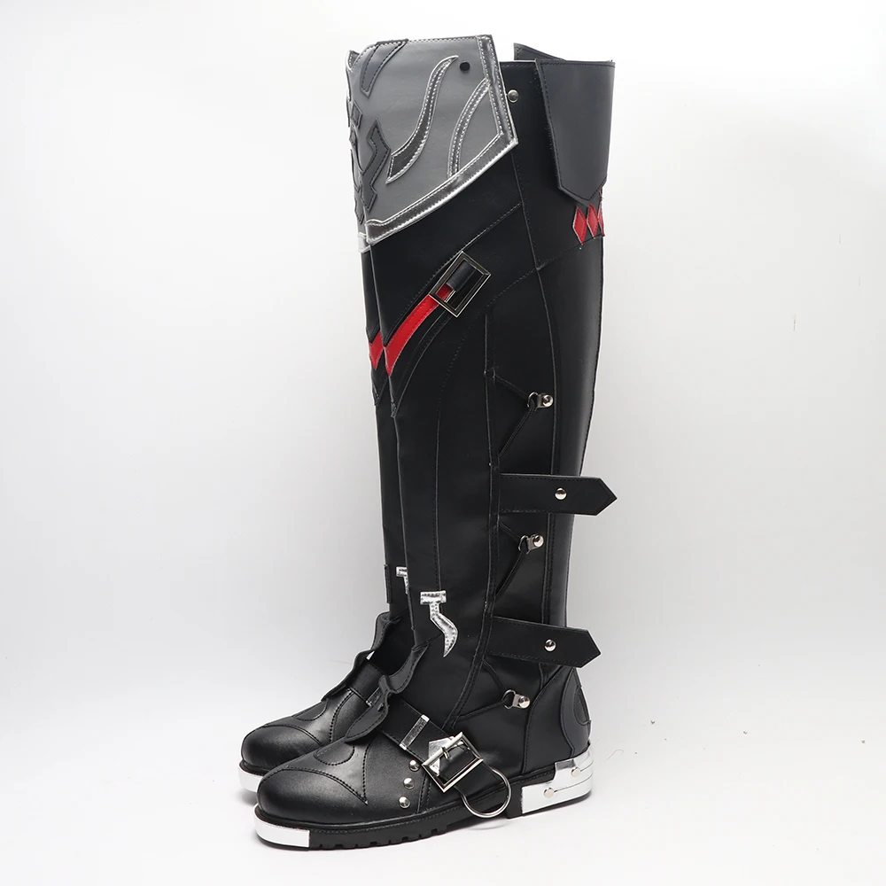 Genshin Impact Wriothesley Sapatos Cosplay para homens e mulheres, Terno Custom Made, Botas, Uniformes de RPG, Dia das Bruxas, Carnaval, Adereços