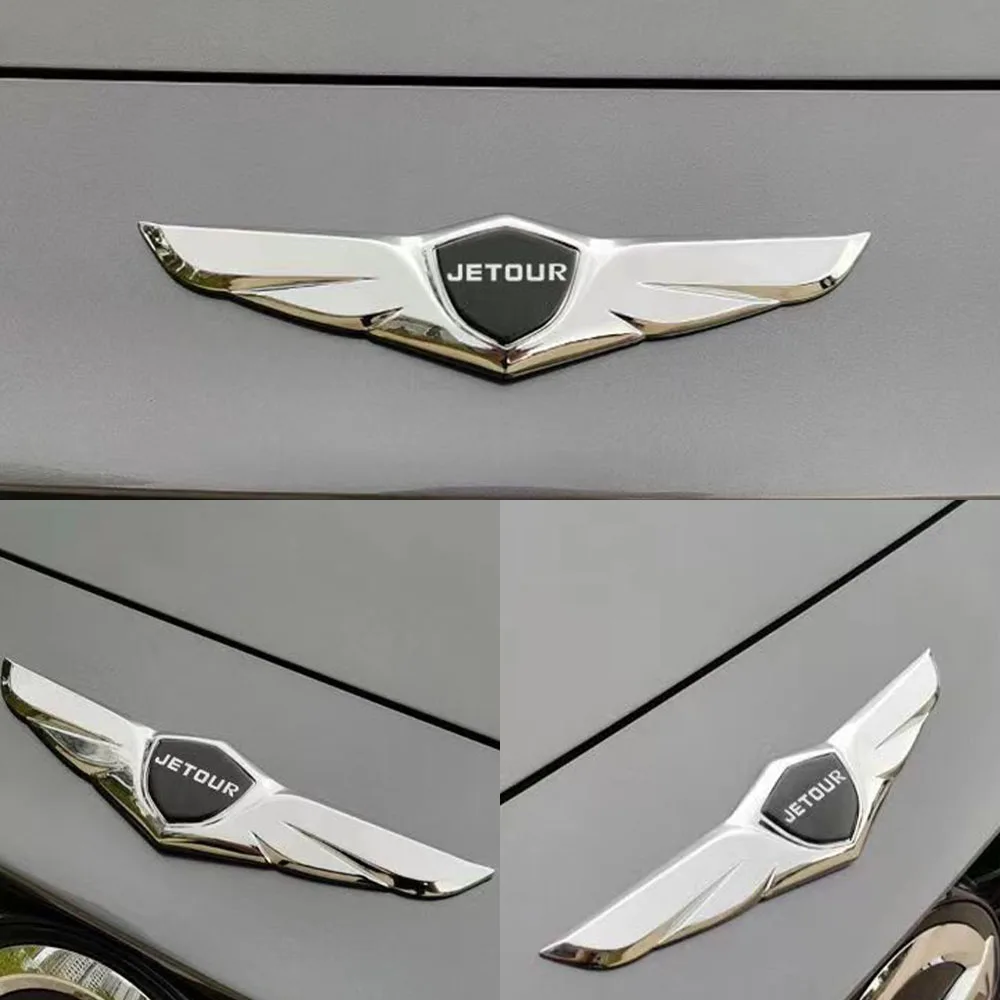 Car Engine Hood 3D Wing Badge Sticker Auto Parts For Chery Jetour X70 X70SM X90 X95 DASHING i-DM T2 T3