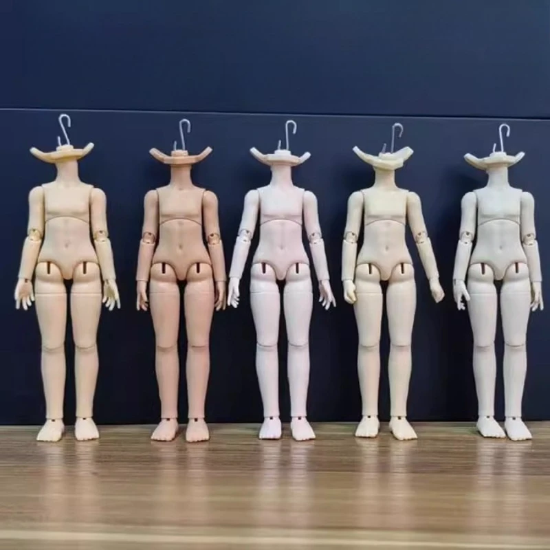 

Ob11/12 Piece BJD Doll Body DIY Assembly Handcrafted Cartoon Character Small Statue Accessories/joints Movable Plastic Doll Body