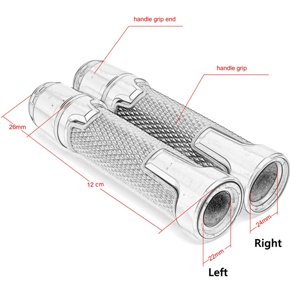 Handlebar Handle Bar Grip End For Kymco Xciting 250 300 400 400I S400 Downtown 125 200 300I 350i Ck250t Ck300t Kxct Accessories