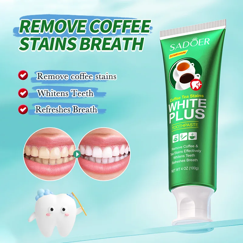 Teeth Whitening Toothpaste Fast Remove Smoke Coffee Tea Stains Fresh Breath Bleaching Dental Cleaning Oral Hygiene Plaque Tools