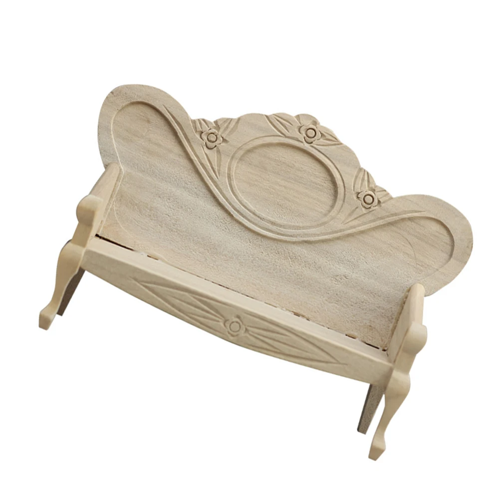 Mobili per la casa retrò Divano in miniatura per mobili per casa delle bambole Poltrona per soggiorno Poltrona per decorare vintage