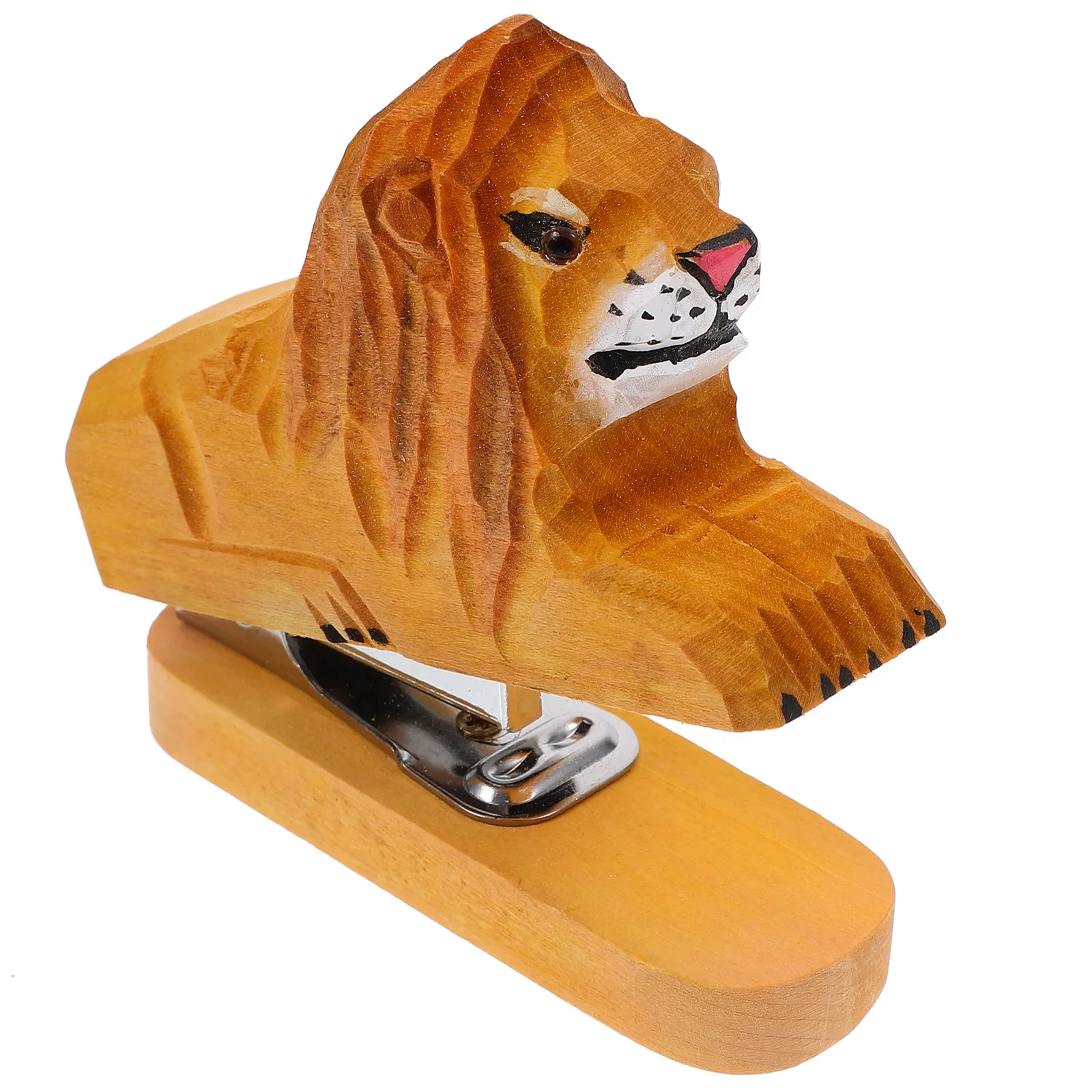 

Мини-степлер в виде животного, декоративный деревянный настольный аксессуар, легкий многоразовый степлер для офиса и дома, набор канцелярских принадлежностей