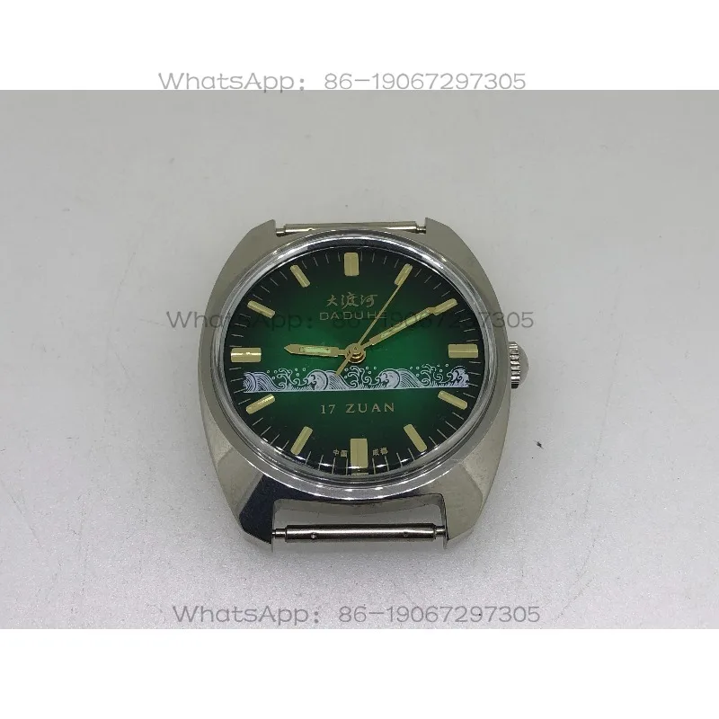 

Large Dadu River Spray Green Watch, Mechanical, Already Washed and Oiled, Preserved, Old Domestic, 39.5mm