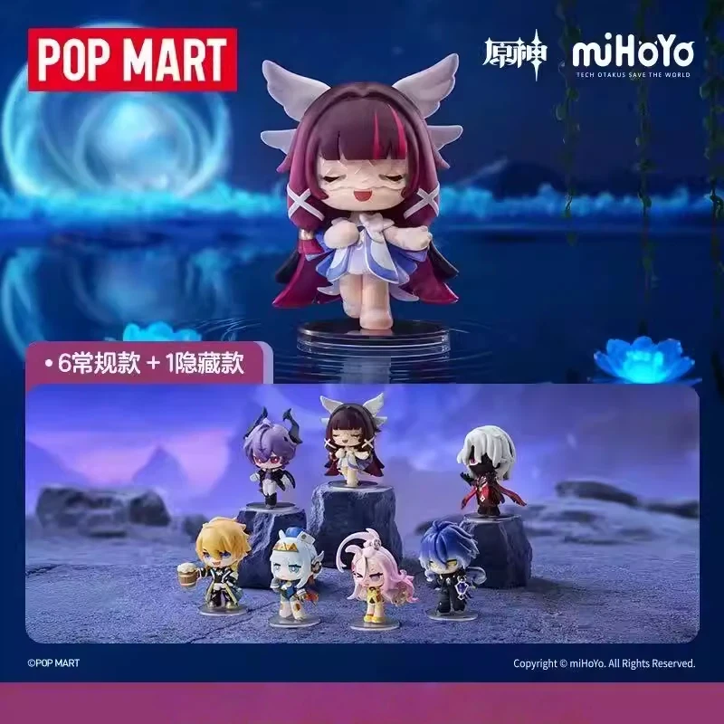 

Новый POP MART оригинальный Genshin Impact Gathering Q версия Durin Flins Columbina фигурка слепая коробка игрушка в подарок модное украшение предмет