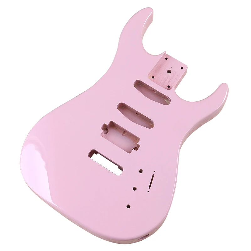 Poplar Wood Electric Guitar Body DIY Guitar Parts Pink & Green Guitar Barrel 5.6cm Pocket Width