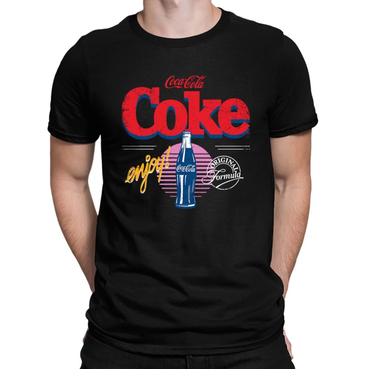 Cola Enjoy Coke Retro - Original Formula Men's T-shirt Unisex Style Both of Men and Women