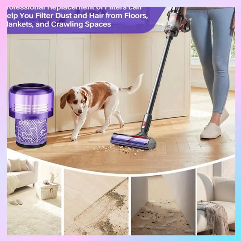 ABRG-필터 키트가 포함된 먼지통 뚜껑 Fordyson V10 디지털 슬림 진공 부착물 씰링 링이 있는 먼지통 커버