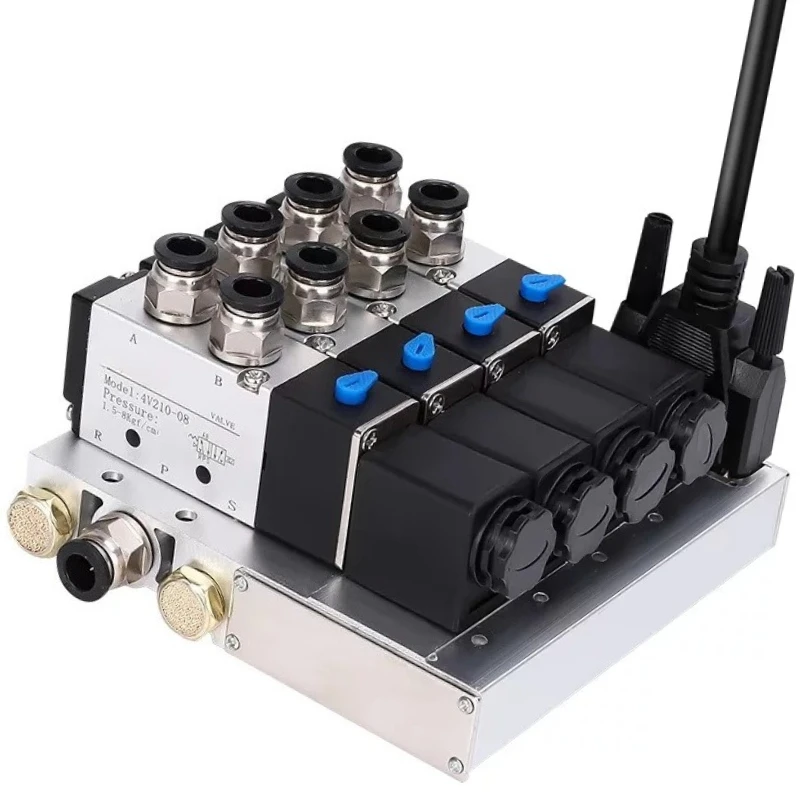 Pneumatic Solenoid Valve Group 4V210-08 Integrated Drop-in Valve Island Gas Valve Bus Valve Plate 24V Manifold Base