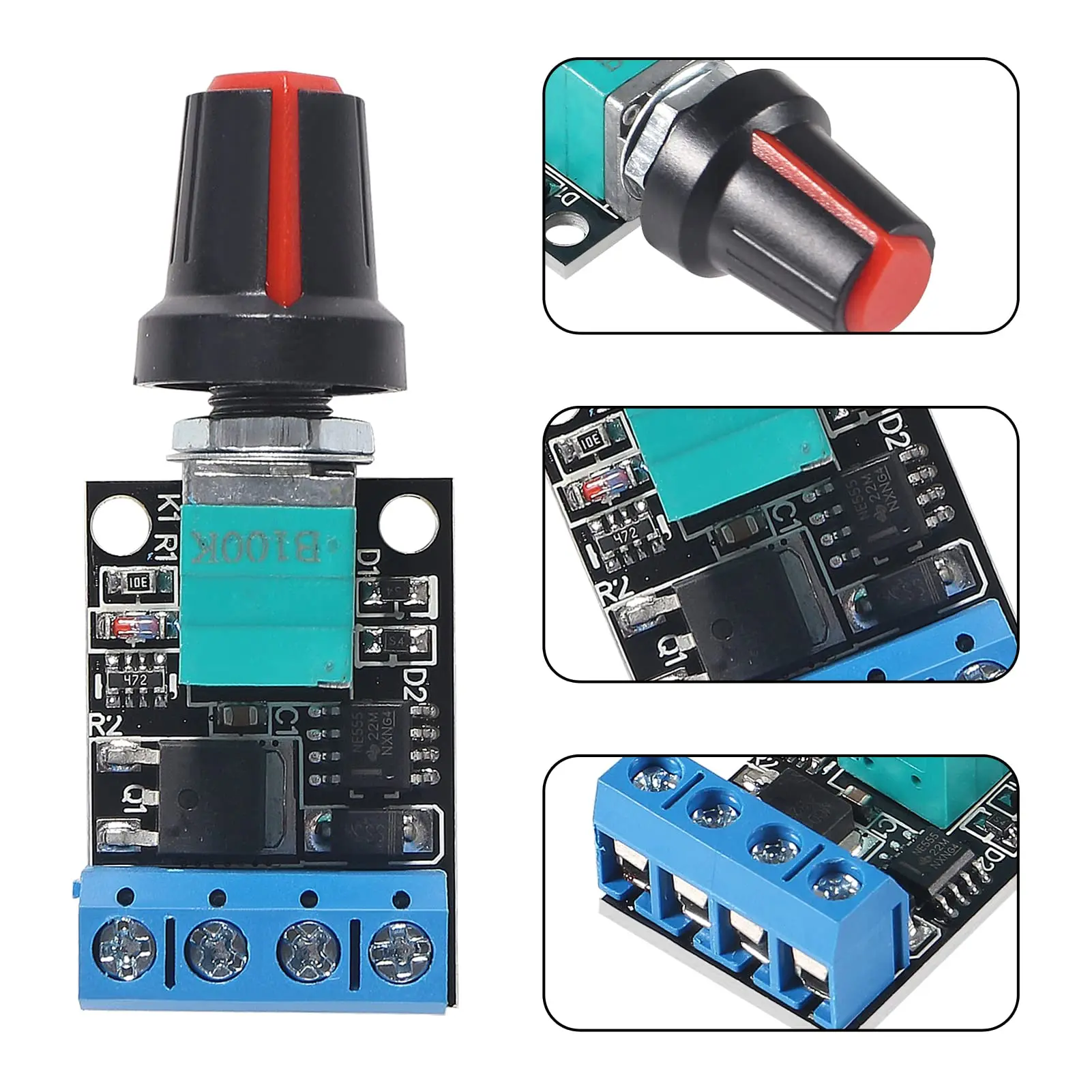 5V 12V 10A Voltage Regulator PWM DC Motor Speed Controller Governor Stepless Speed Regulator LED Dimmer Power Controller