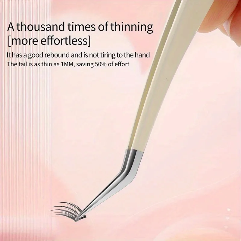 1/4 stücke Edelstahl Falsche Wimpern Pinzette Hohe Präzision Clip Verlängerung Pinzette Geeignet Für Anfänger Make-Up-Tools