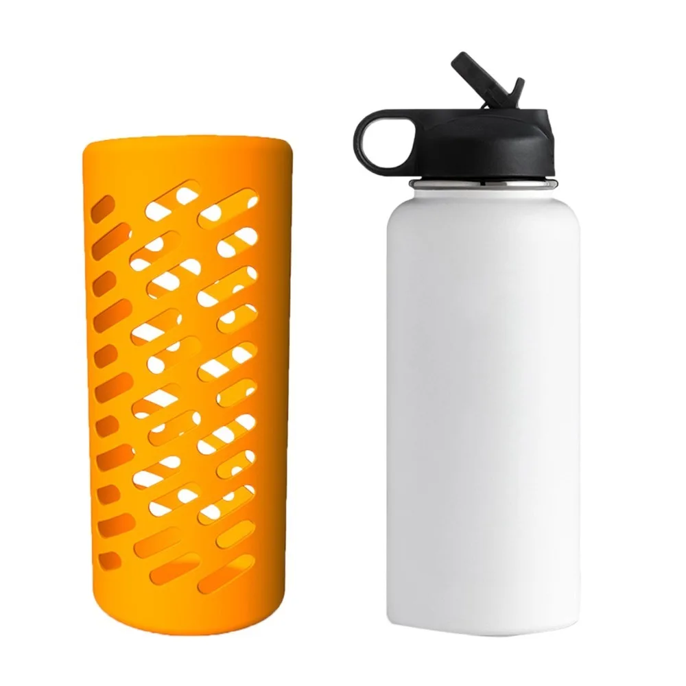 Soft Silicone Protective Sleeve Flexible Stretchable Multi Color Optional Bottle Cover Scratch Shielding Precise Size Matching