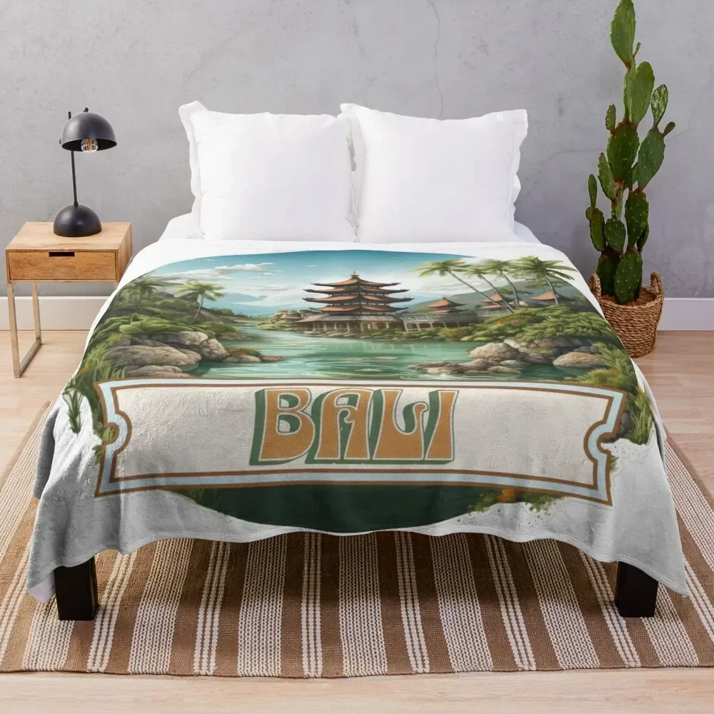 

Bali Indonesia Throw Blanket Soft Sherpa Fleece Warm Blanket for Winter