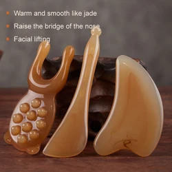 Nasal Scraper Facial Acupoints Massage Scraping Board Facial Eye Lifting Beauty Lifting and Tightening Health Care Tools 3Pcs